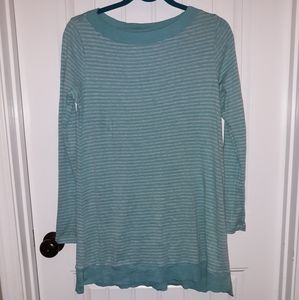 J.Jill blue striped tunic dress